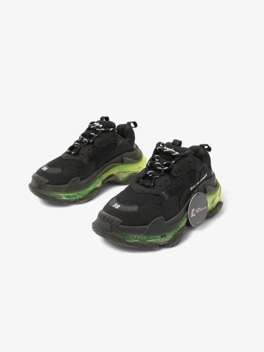 Triple S Clear sole Black / Green Mesh EU 38 UK 5 Image 9