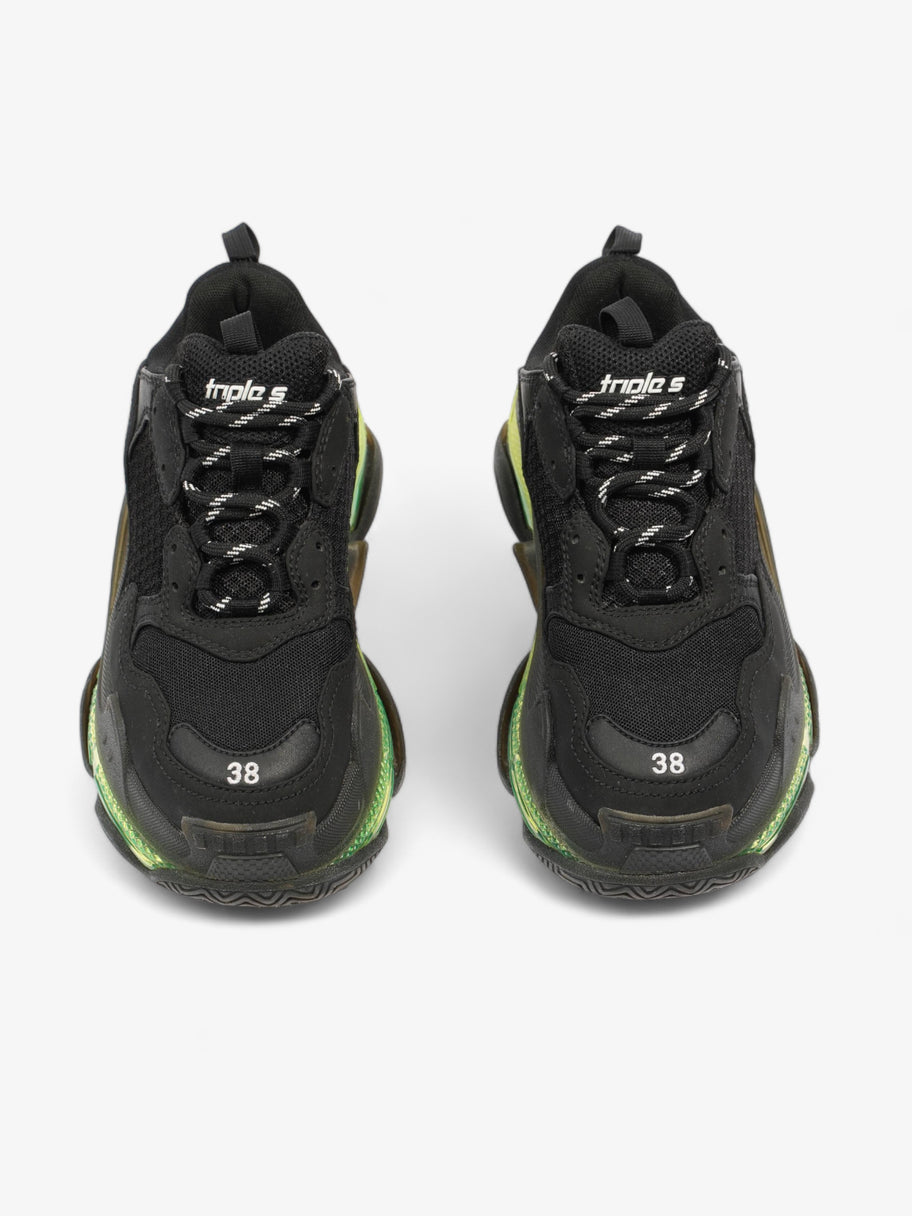 Triple S Clear sole Black / Green Mesh EU 38 UK 5 Image 8