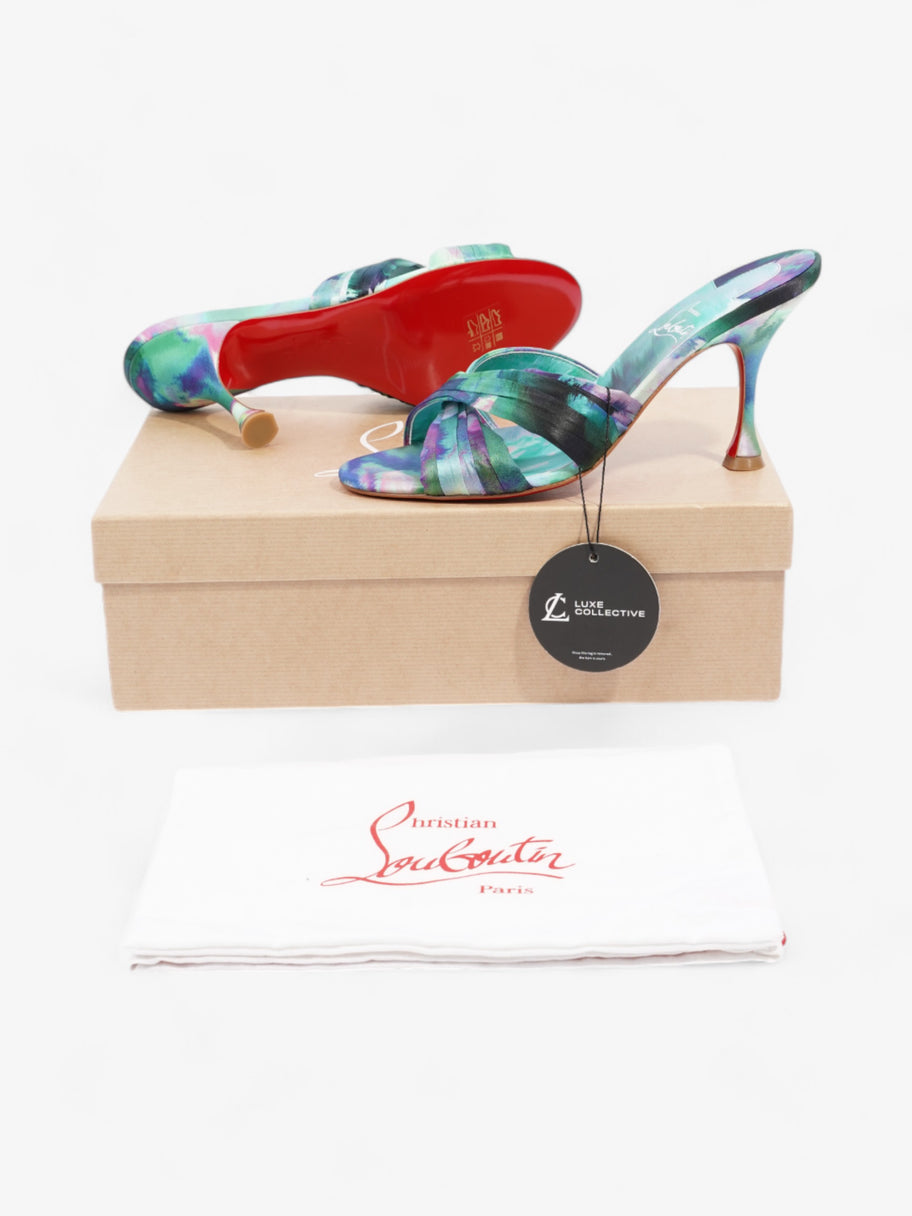 Christian Louboutin Nicol Is Back 85 Multicolour  Satin EU 39 UK 6 Image 10