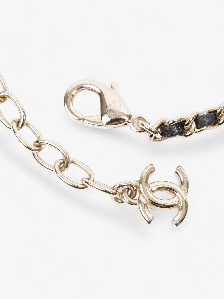 Chanel CC Chain Choker Black / Gold Base Metal 30cm Image 5