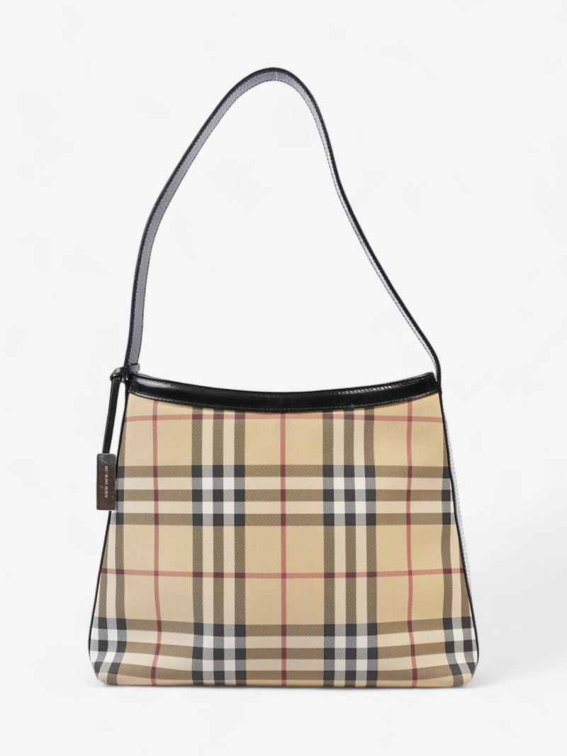  Burberry Check Shoulder Bag Nova Check Canvas