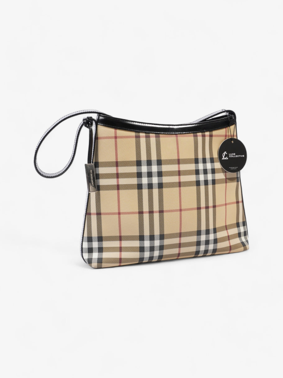 Burberry Check Shoulder Bag Nova Check Canvas Image 8