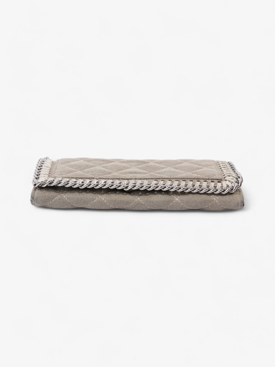 Stella McCartney Falabella Zip-Around Padded Continental Wallet Grey Fabric Image 5