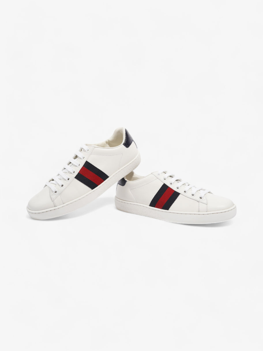 Gucci Ace Sneakers White / Navy Blue / Red Leather EU 37 UK 4 Image 9