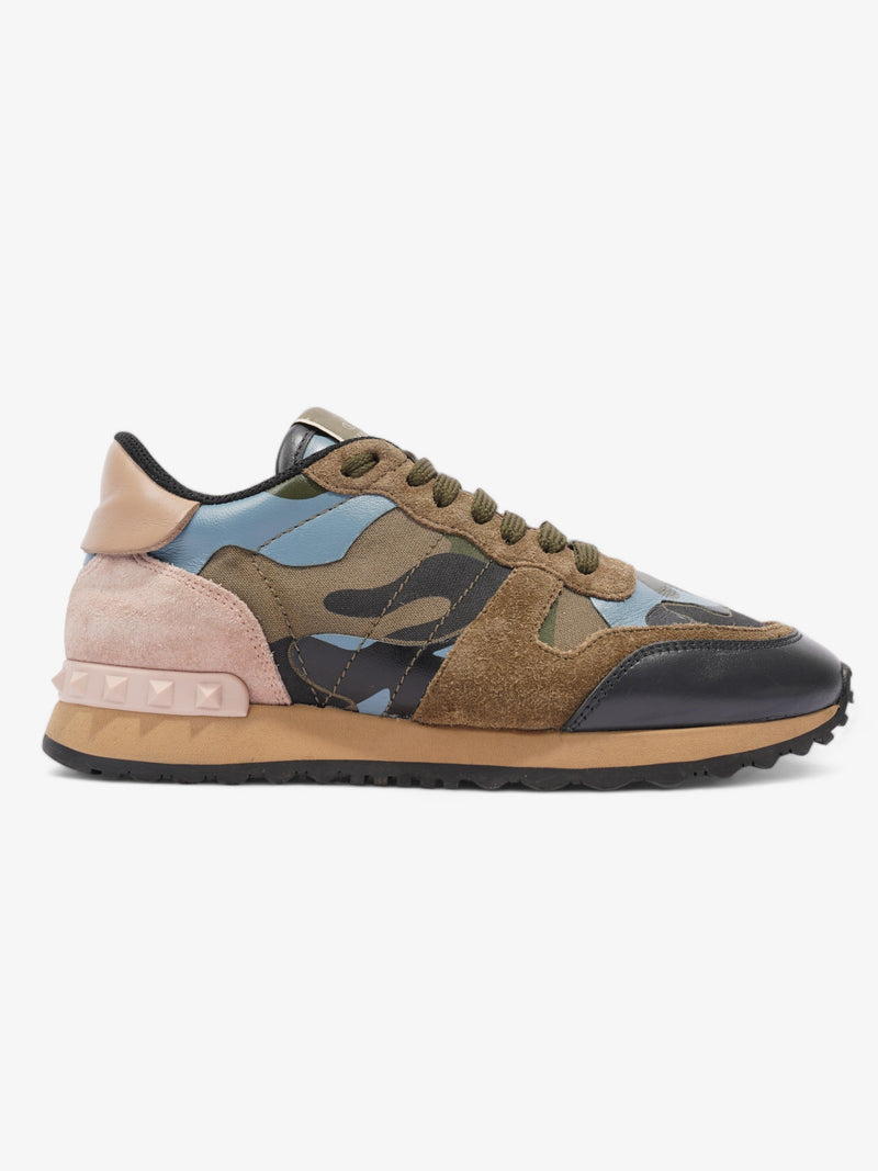  Valentino Rockrunner Green camo / Navy Leather EU 36 UK 3