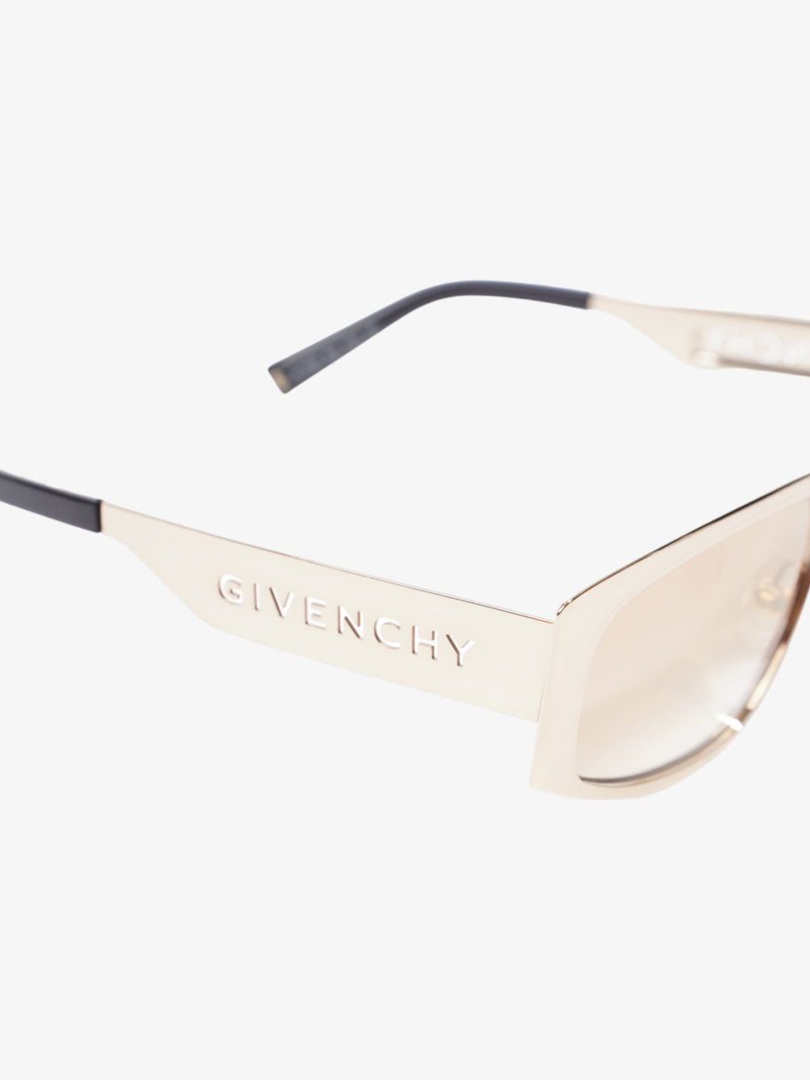 Givenchy Cut Out Sunglasses Gold / Black Acetate 145mm Image 5