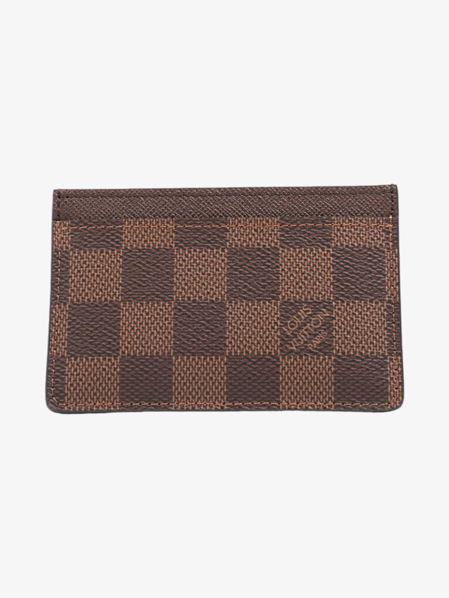 Louis Vuitton Card Holder Damier Ebene / Brown Coated Canvas Image 1