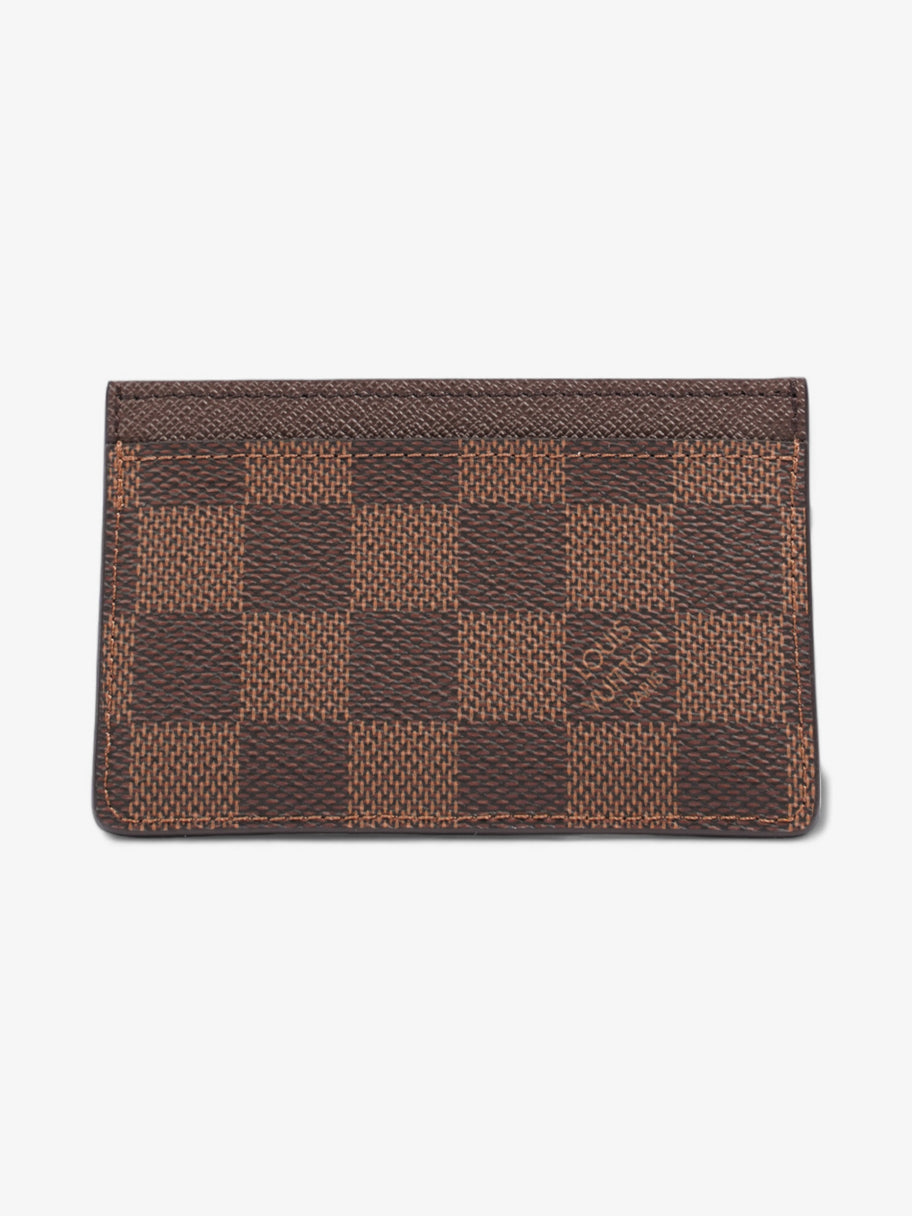 Louis Vuitton Card Holder Damier Ebene / Brown Coated Canvas Image 3