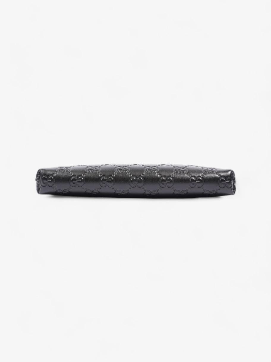 GG Zipped Pouch Black Empreinte Leather Image 6