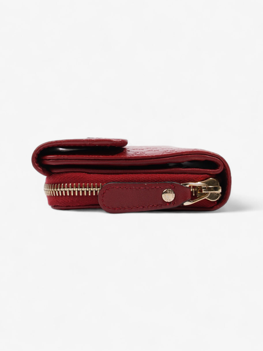 Gucci Soft Microguccissima Continental Wallet Red Leather Image 3