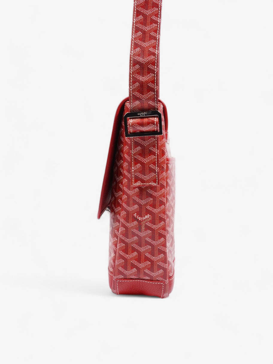 Goyard Grand Bleu Rouge Coated Canvas MM Image 3