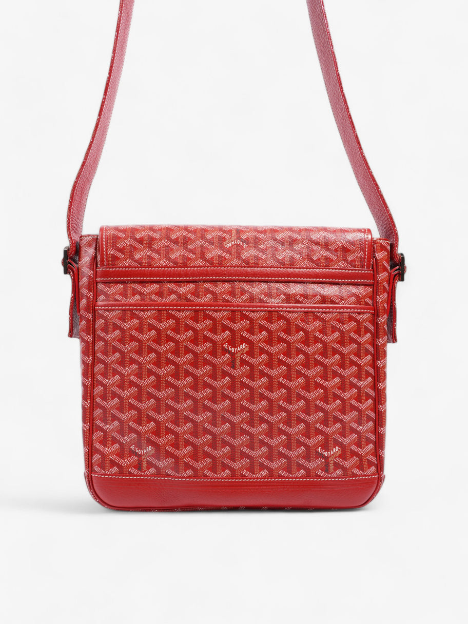 Goyard Grand Bleu Rouge Coated Canvas MM Image 4