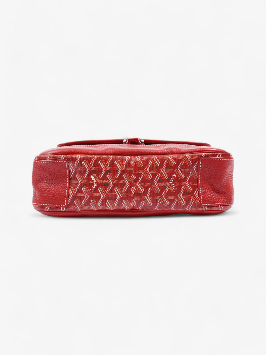 Goyard Grand Bleu Rouge Coated Canvas MM Image 6