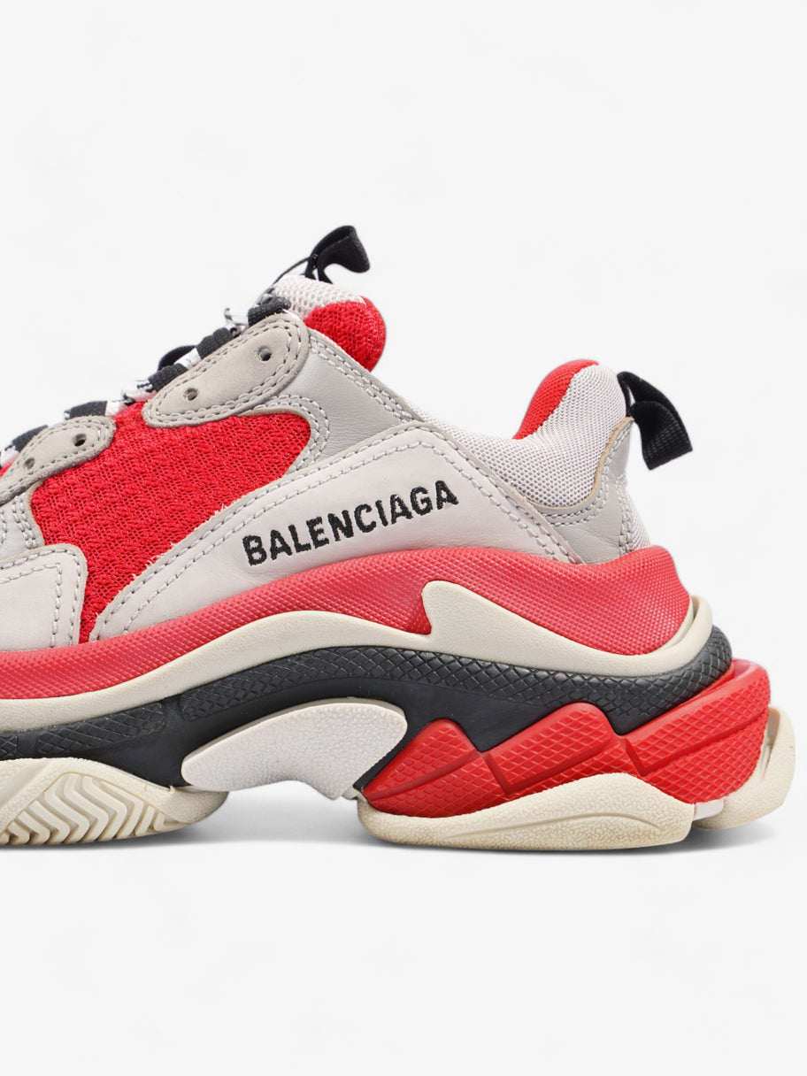 Balenciaga Triple S Sneaker Red / Grey Mesh EU 36 UK 3 Image 9