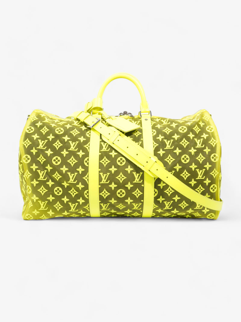  Louis Vuitton Keepall 50 Yellow Monogram Mesh