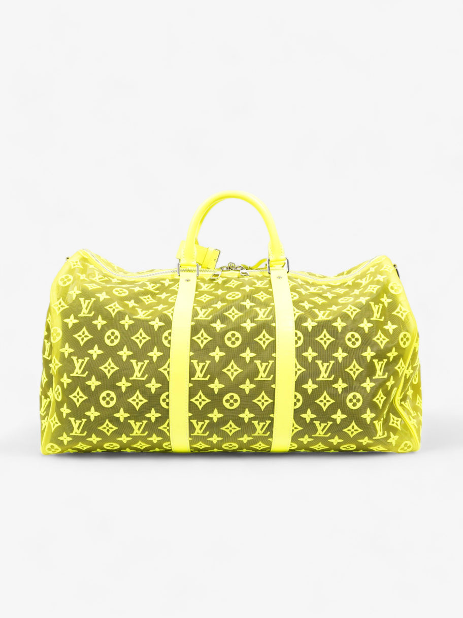 Louis Vuitton Keepall 50 Yellow Monogram Mesh Image 8