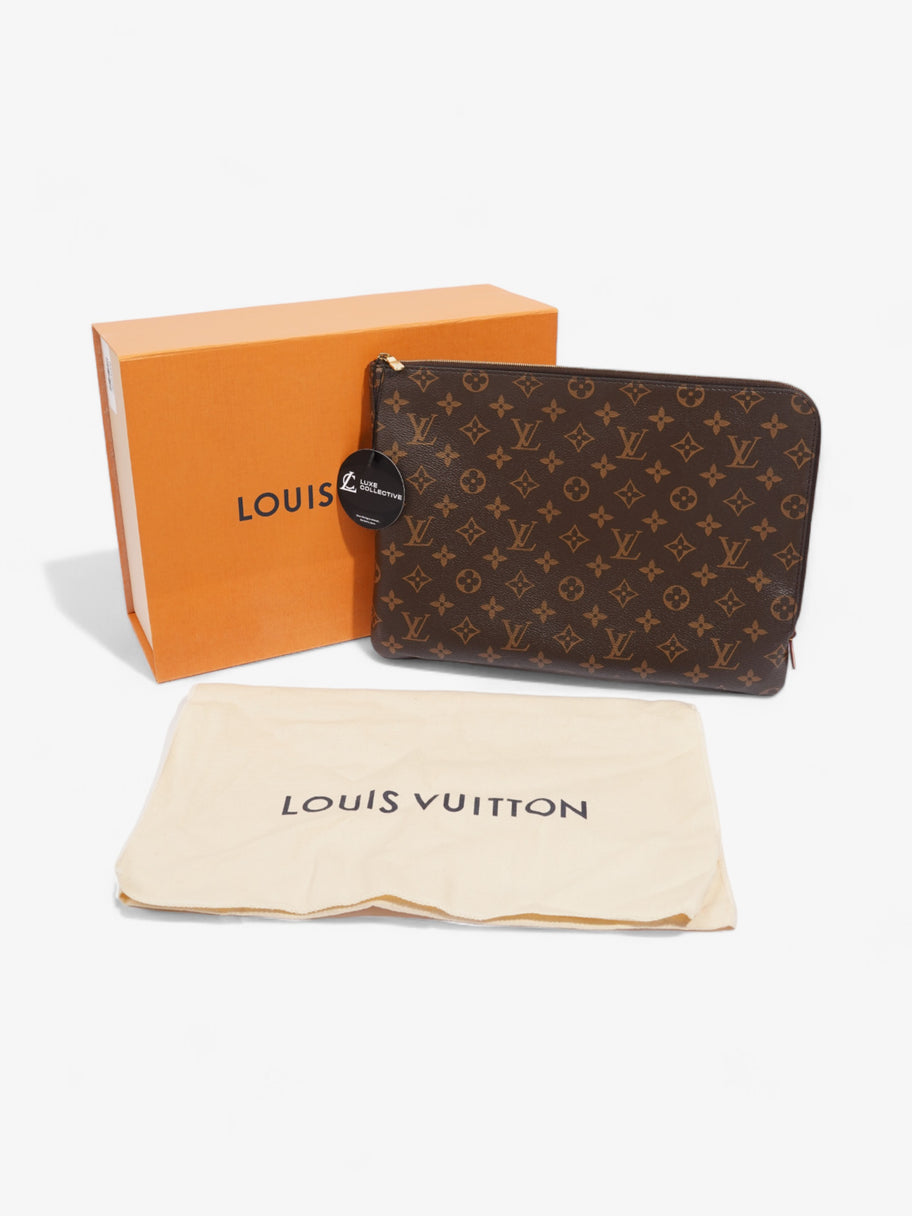 Louis Vuitton Poche Documents Monogram Coated Canvas Image 8