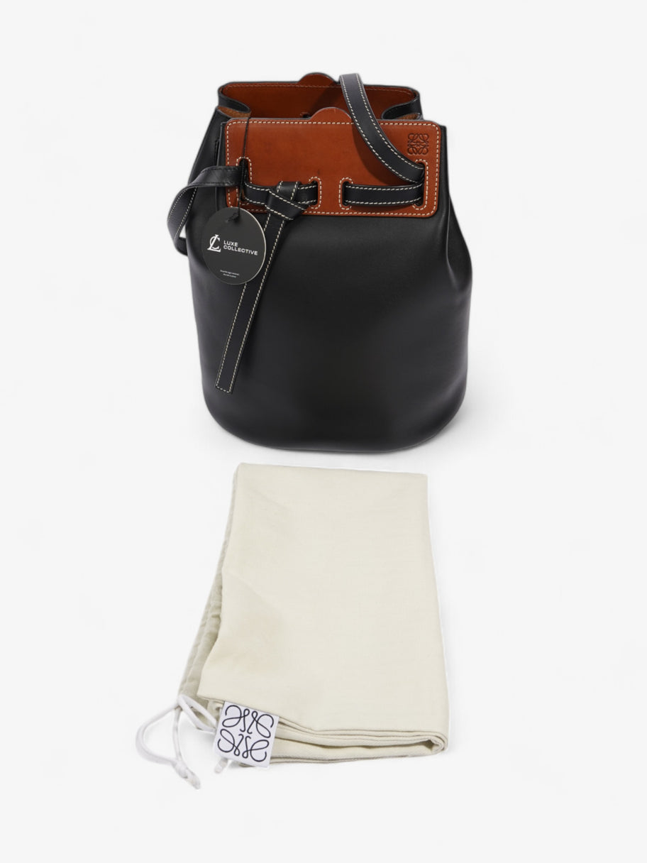 Loewe Lazo Bucket Bag Black / Brown Leather Image 9