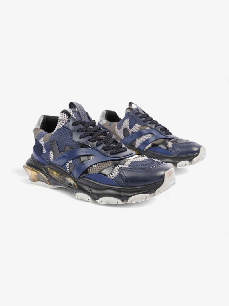  Valentino Bounce Mesh Camo Navy / Black / Grey Mesh EU 42 UK 8