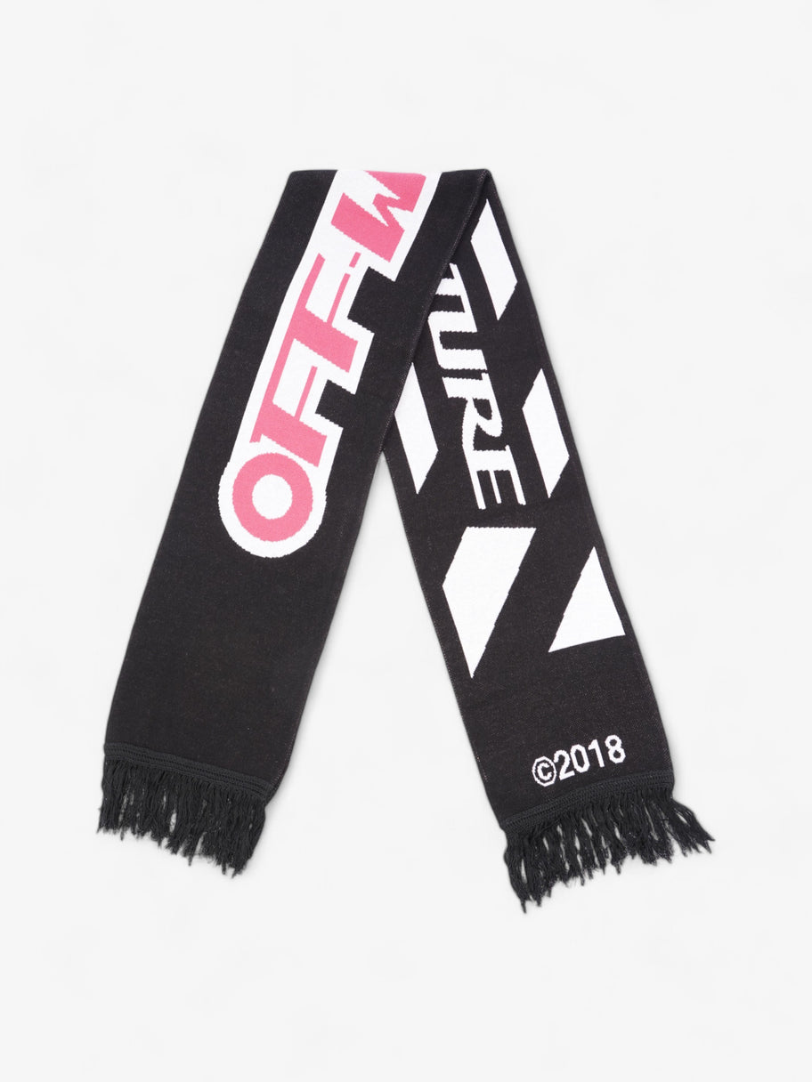 Off White Temperature Scarf Black / White / Pink Cotton Image 1