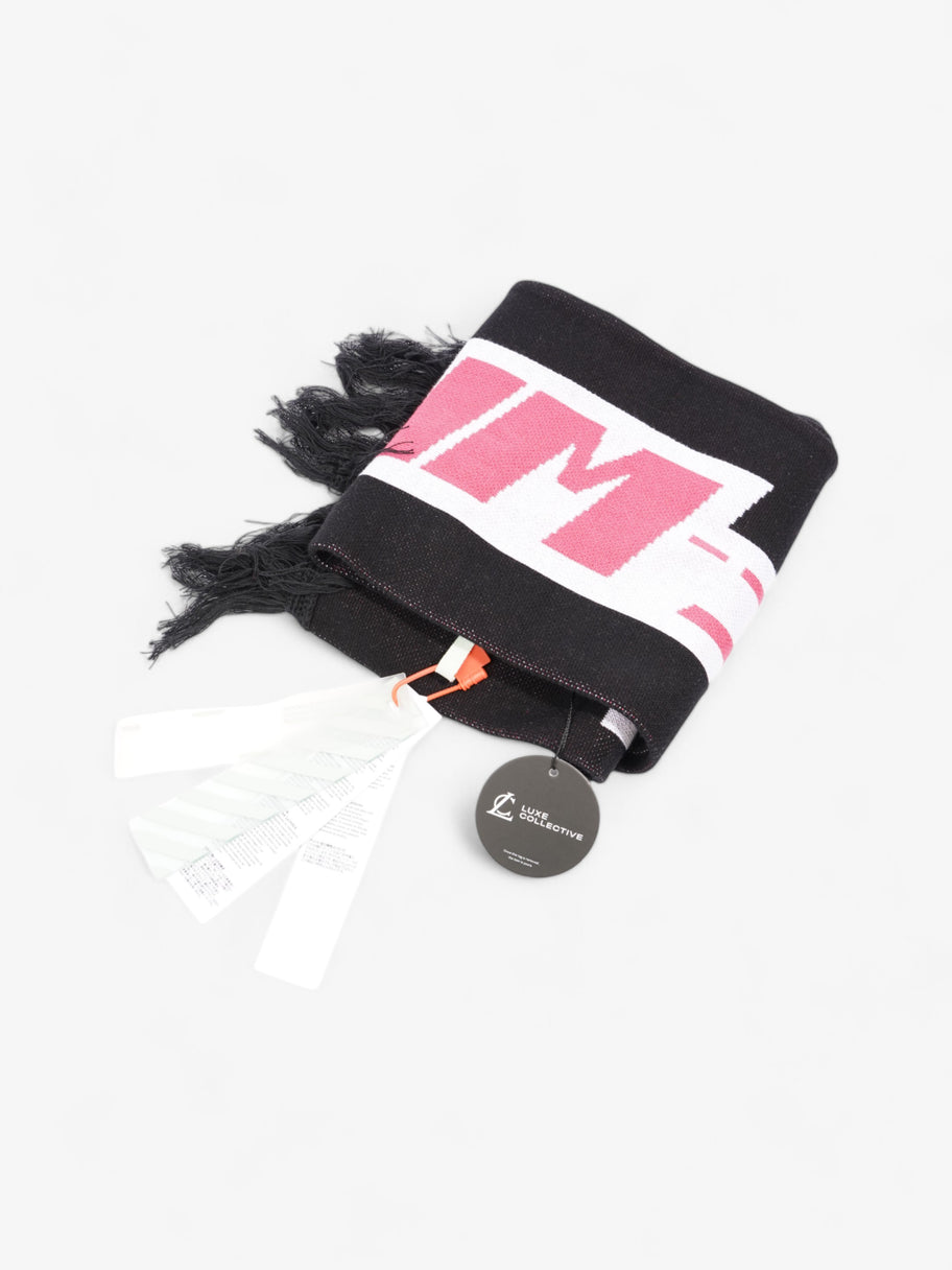 Off White Temperature Scarf Black / White / Pink Cotton Image 5