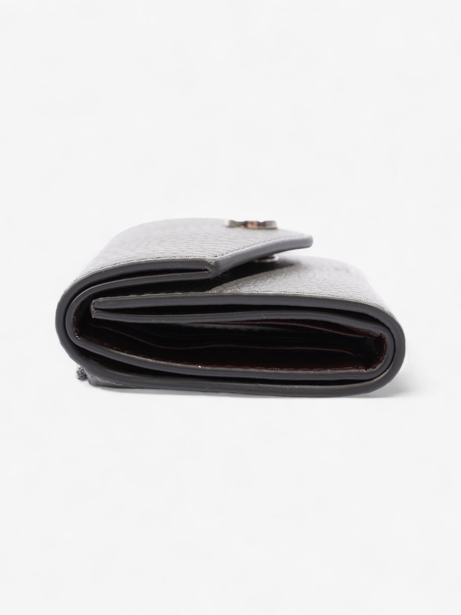 Mulberry Folded Multi-Card Wallet Charcoal Grained Leather Image 4