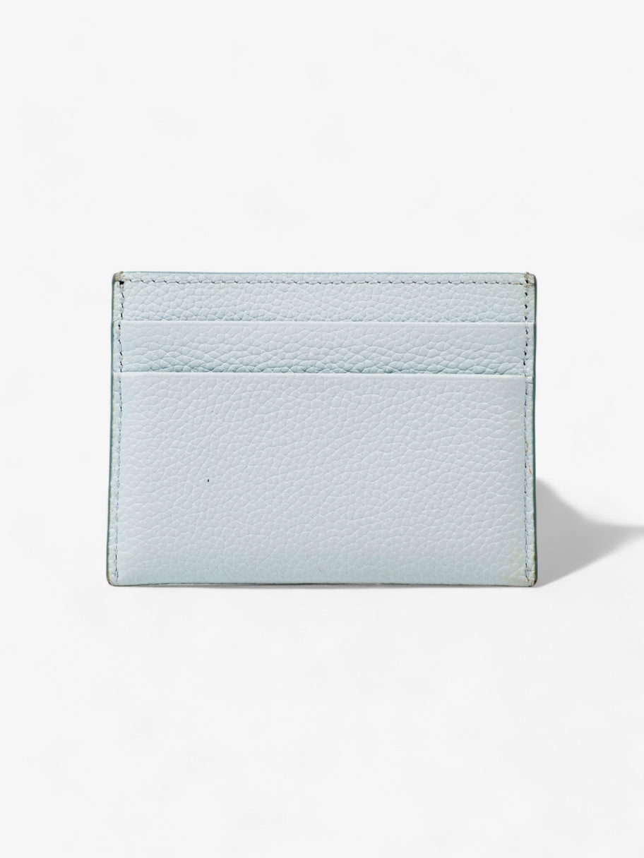 Burberry TB Card Holder Light Blue Grained Leather Image 2