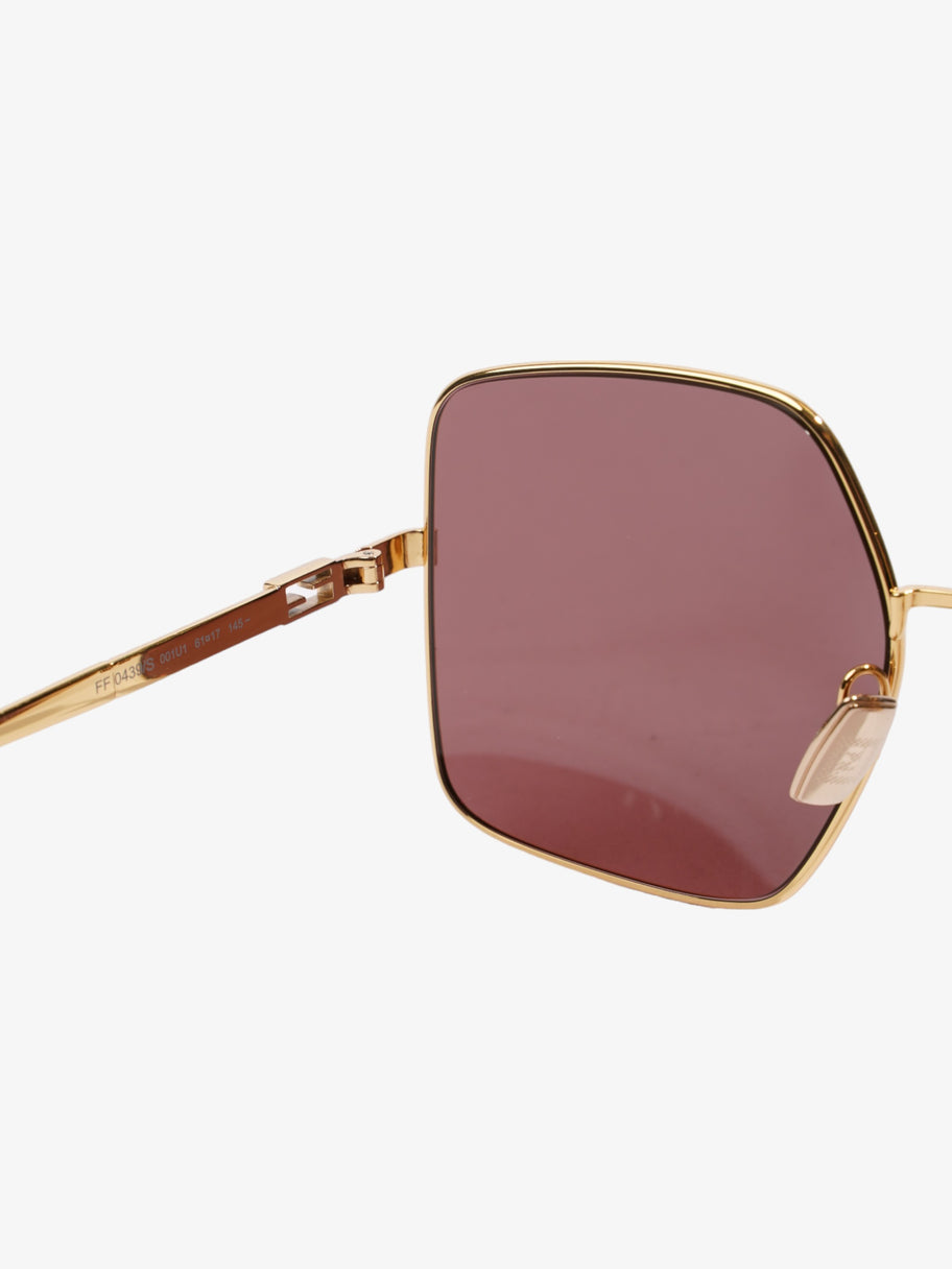 Fendi FF Sunglasses Gold Acetate 145mm Image 5