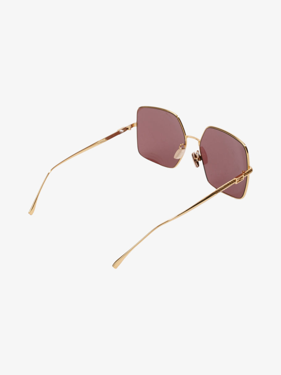 Fendi FF Sunglasses Gold Acetate 145mm Image 7