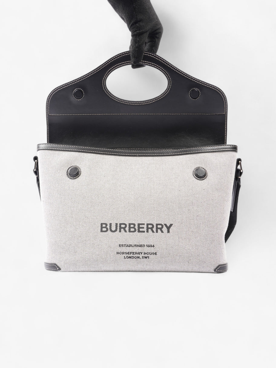 Burberry Horseferry Print Grey / Black Canvas Image 7