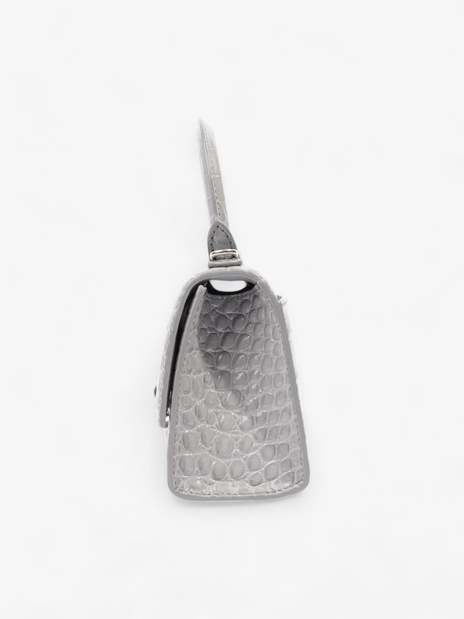 Balenciaga Hourglass Grey Embossed Leather Small Image 3