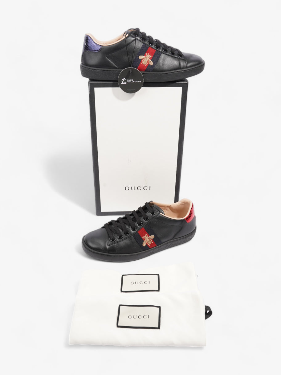 Gucci Ace Embroidered Bee Black / Red / Navy Leather EU 35.5 UK 2.5 Image 10