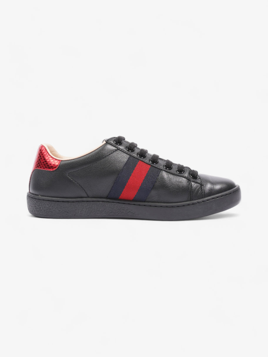 Gucci Ace Embroidered Bee Black / Red / Navy Leather EU 35.5 UK 2.5 Image 4