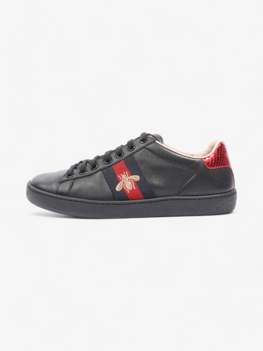 Gucci Ace Embroidered Bee Black / Red / Navy Leather EU 35.5 UK 2.5 Image 5