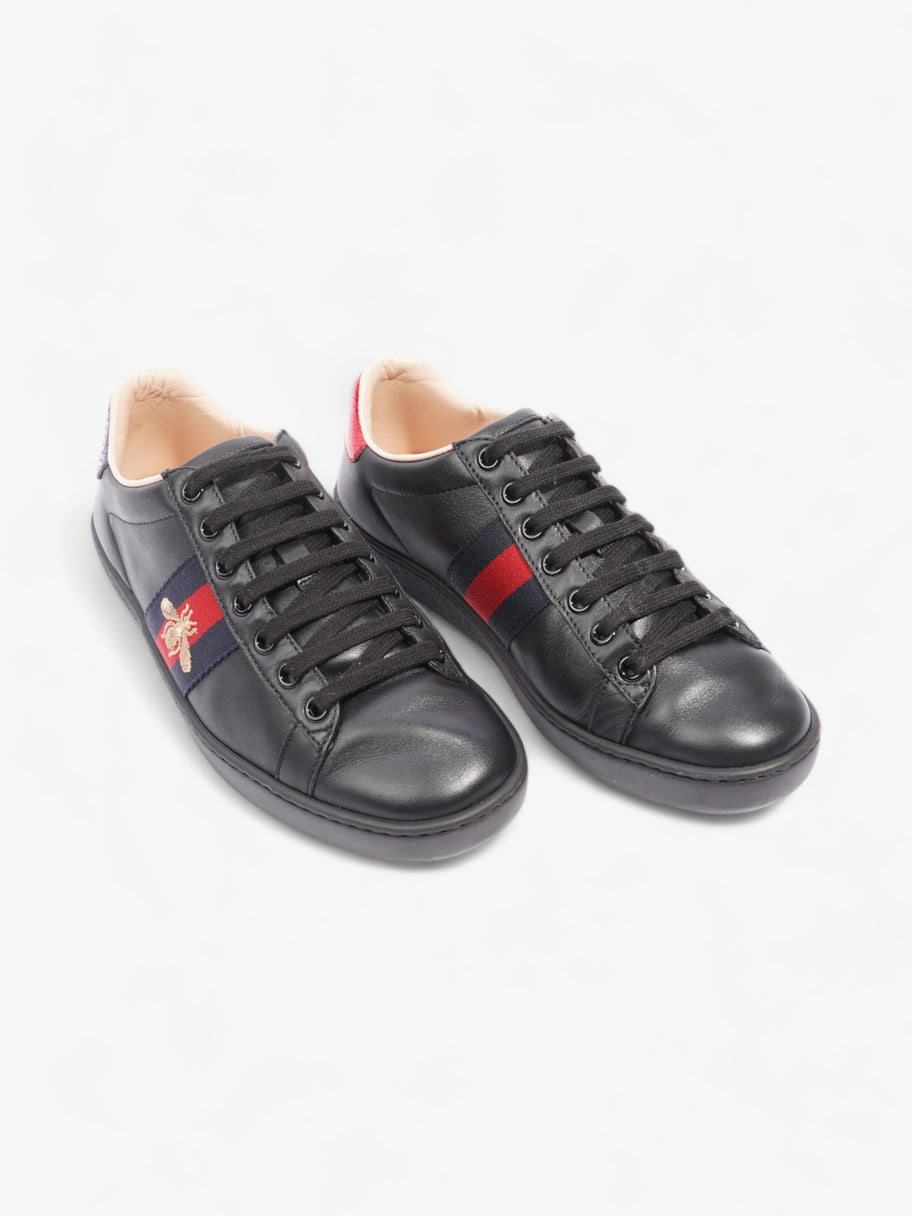 Gucci Ace Embroidered Bee Black / Red / Navy Leather EU 35.5 UK 2.5 Image 8