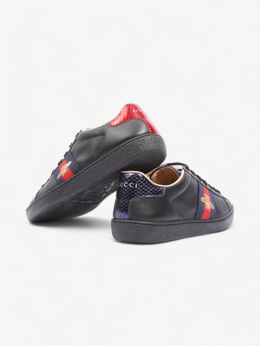 Gucci Ace Embroidered Bee Black / Red / Navy Leather EU 35.5 UK 2.5 Image 9