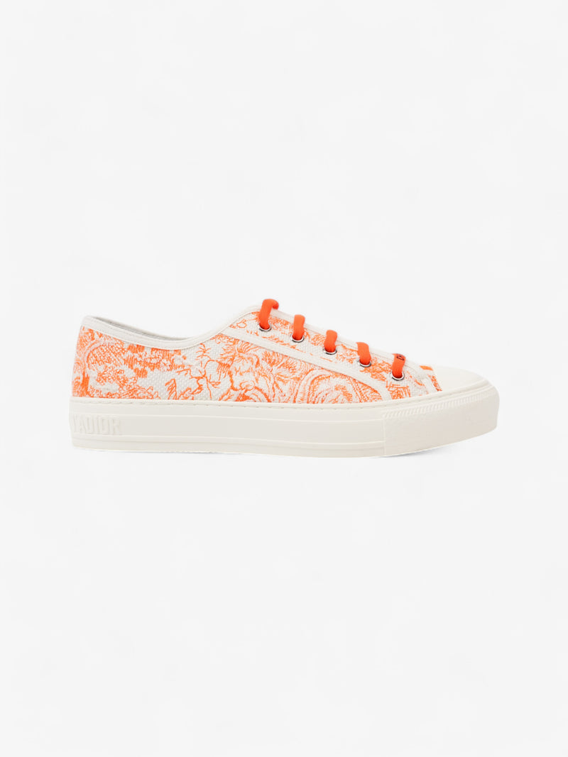  Christian Dior Walk'n'Dior Sneaker White  / Orange Canvas EU 41 UK 8