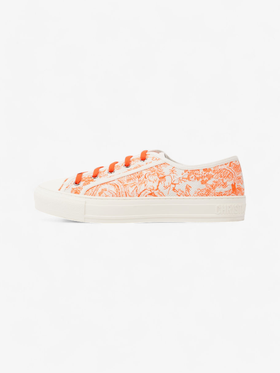 Christian Dior Walk'n'Dior Sneaker White  / Orange Canvas EU 41 UK 8 Image 5