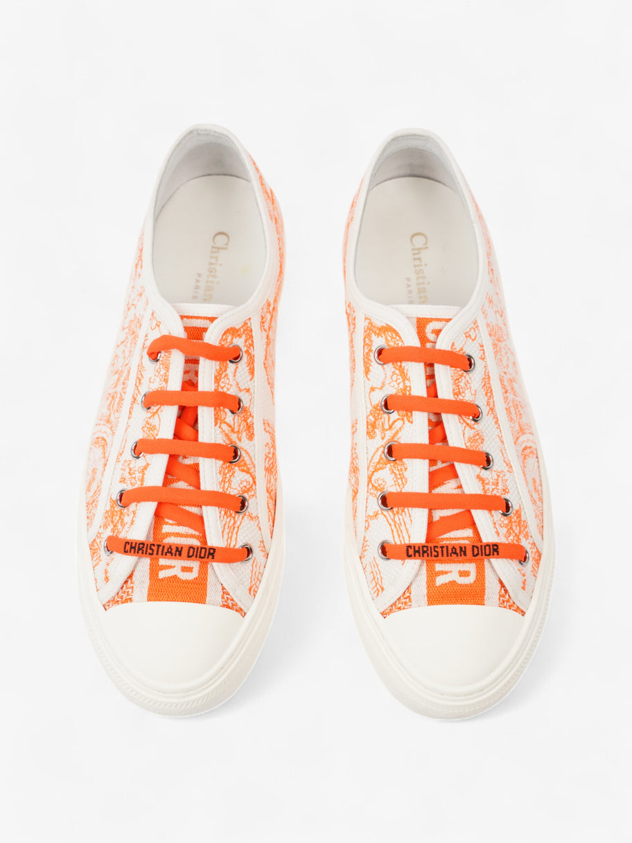 Christian Dior Walk'n'Dior Sneaker White  / Orange Canvas EU 41 UK 8 Image 8