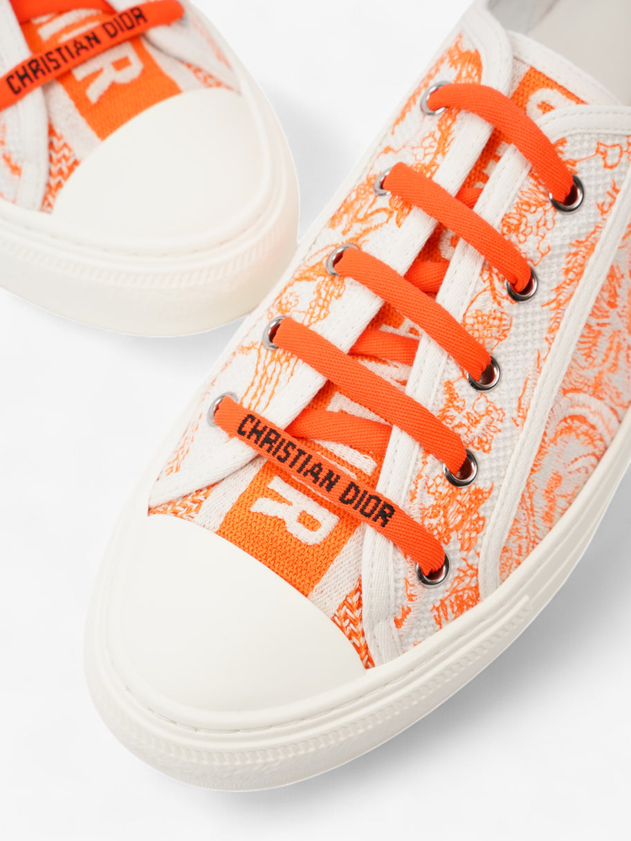 Christian Dior Walk'n'Dior Sneaker White  / Orange Canvas EU 41 UK 8 Image 9