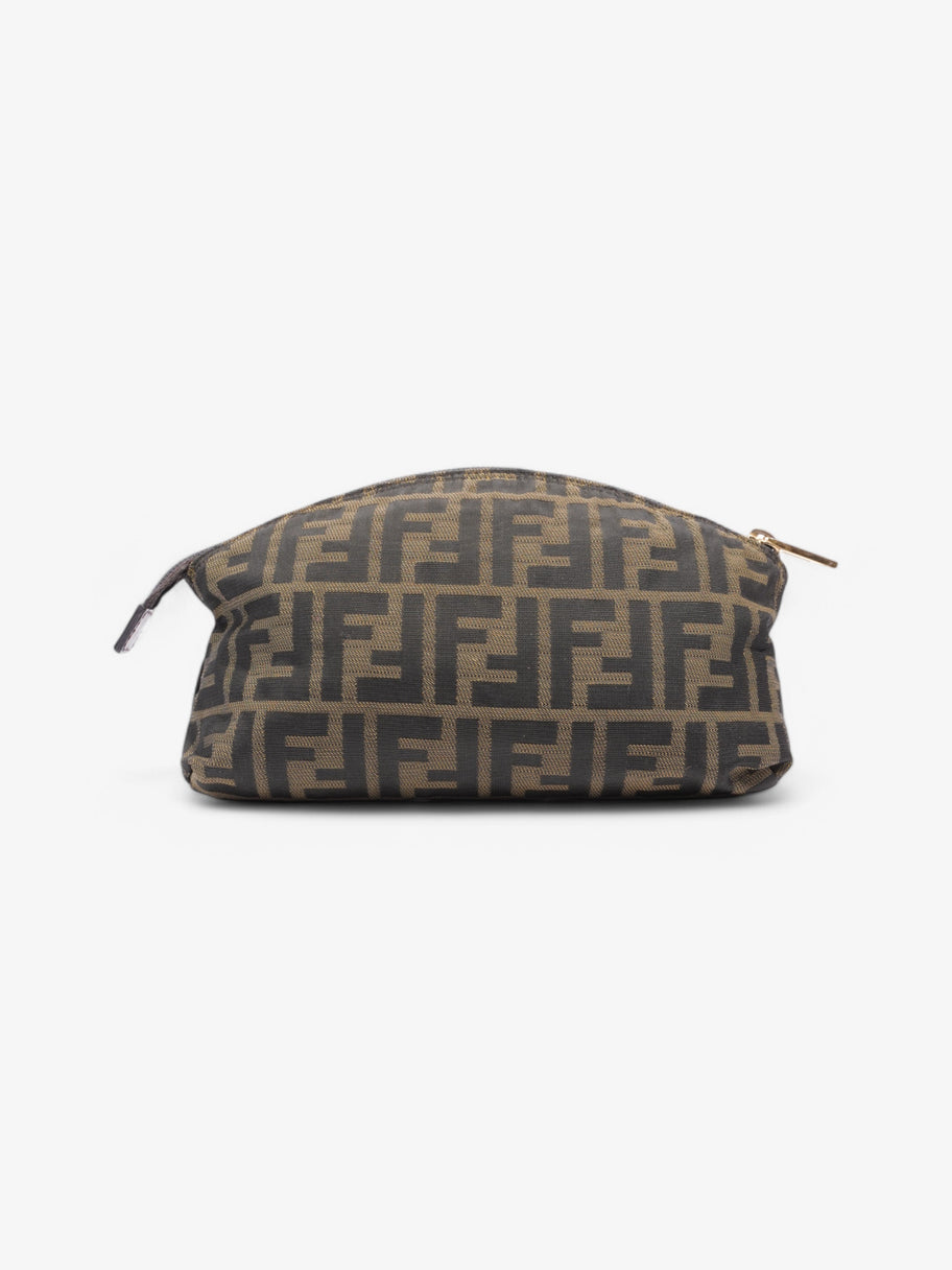 Fendi FF Pouch Black / Brown Canvas Image 3