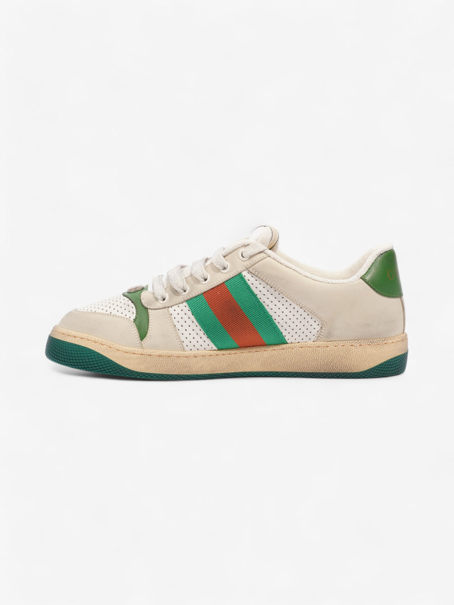 Gucci Screener GG Sneakers Beige / White / Green Leather EU 42.5 UK 8.5 Image 3