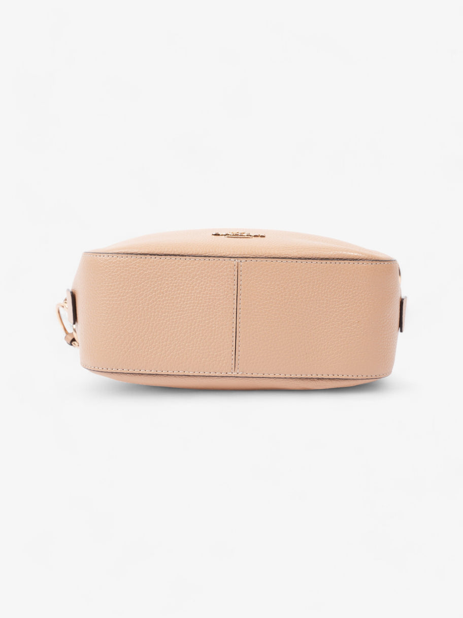 Coach Zip Around Camera Bag Beige Leather Image 6