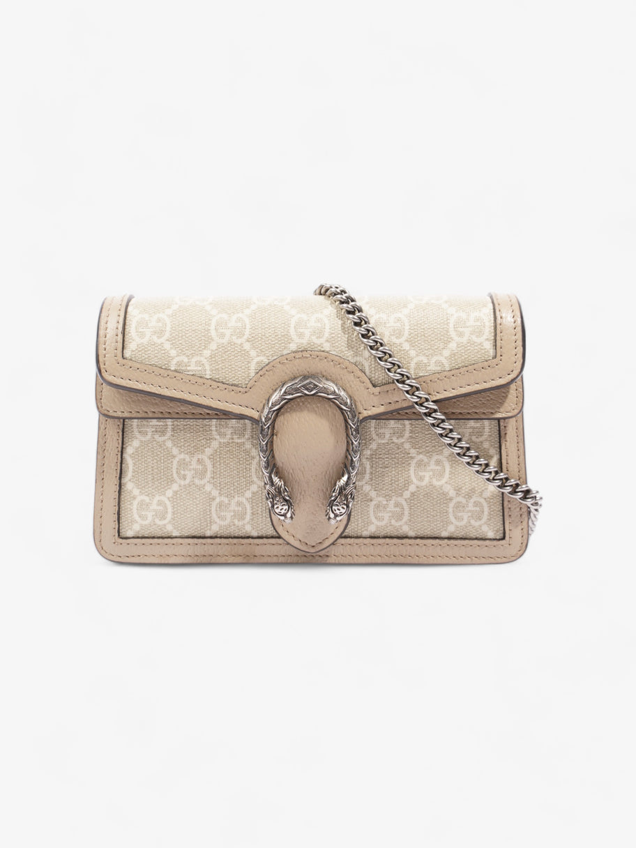 Gucci Dionysus GG Super Mini Beige And White GG Supreme / Oatmeal Coated Canvas Image 1