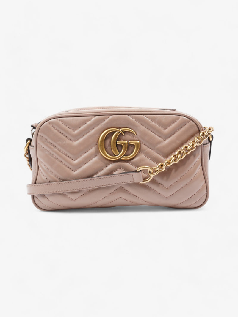  Gucci GG Marmont Dusty Pink Matelasse Leather Small