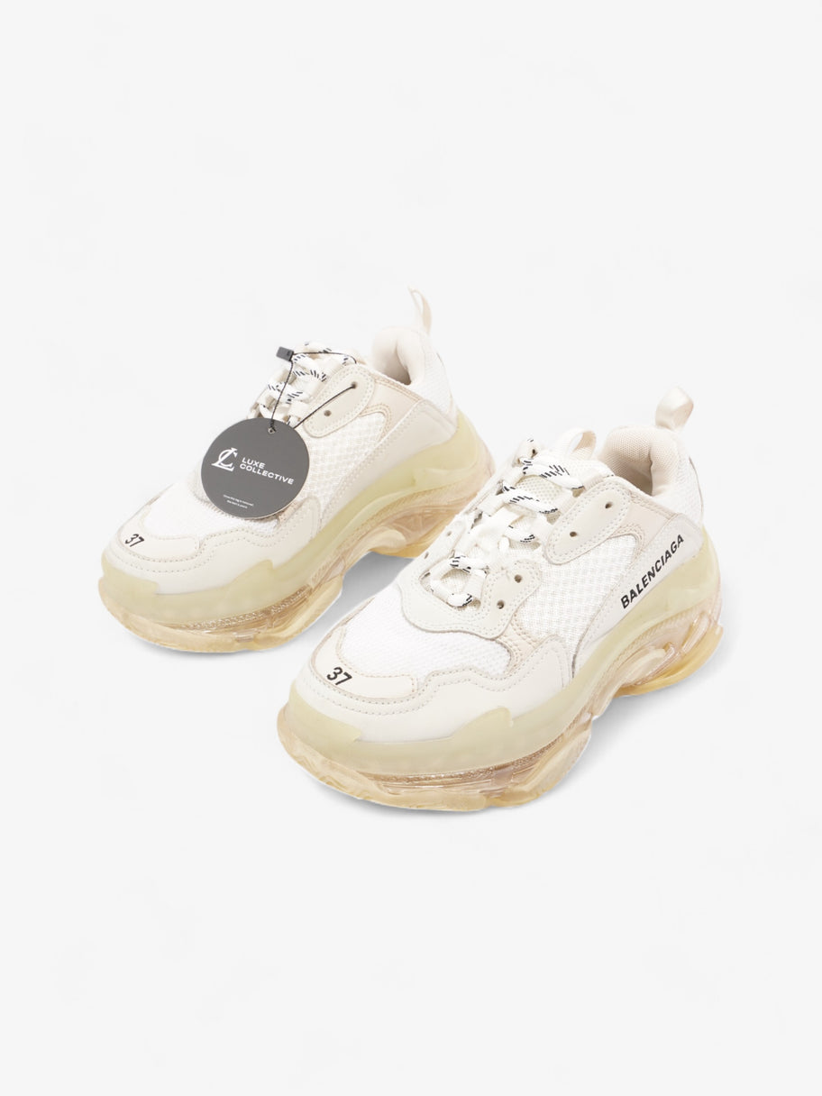 Balenciaga Triple S Clear Sole White  / Black Mesh EU 37 UK 4 Image 10