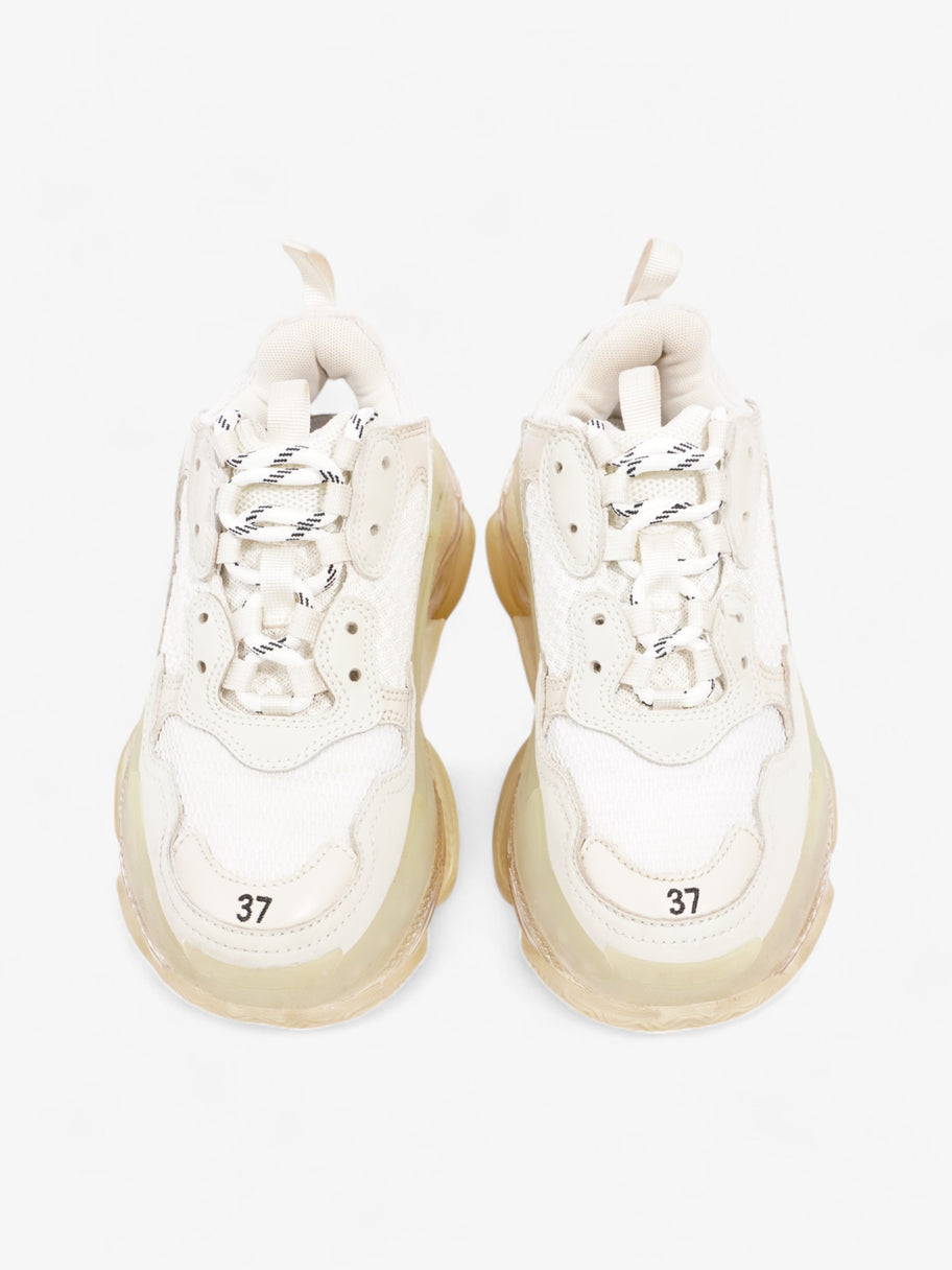 Balenciaga Triple S Clear Sole White  / Black Mesh EU 37 UK 4 Image 8