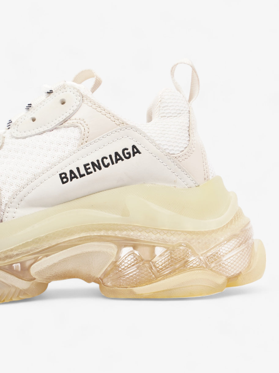 Balenciaga Triple S Clear Sole White  / Black Mesh EU 37 UK 4 Image 9