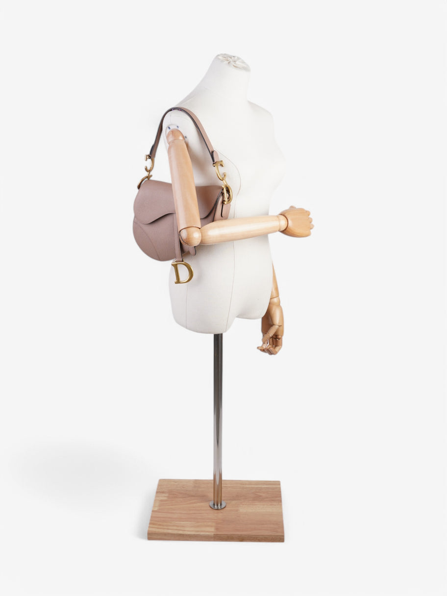 Christian Dior Saddle Bag Rose Beige  Calfskin Leather Image 2