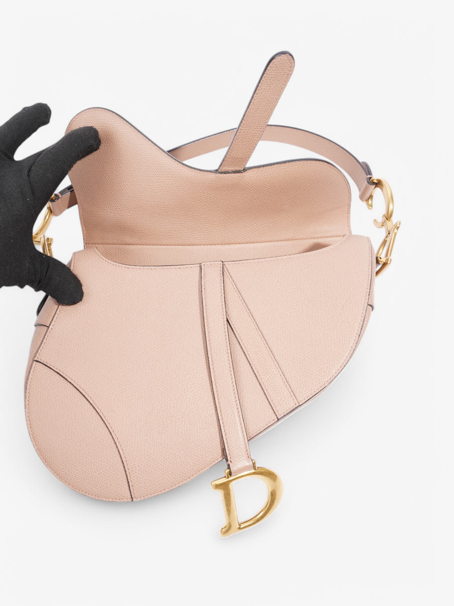 Christian Dior Saddle Bag Rose Beige  Calfskin Leather Image 9